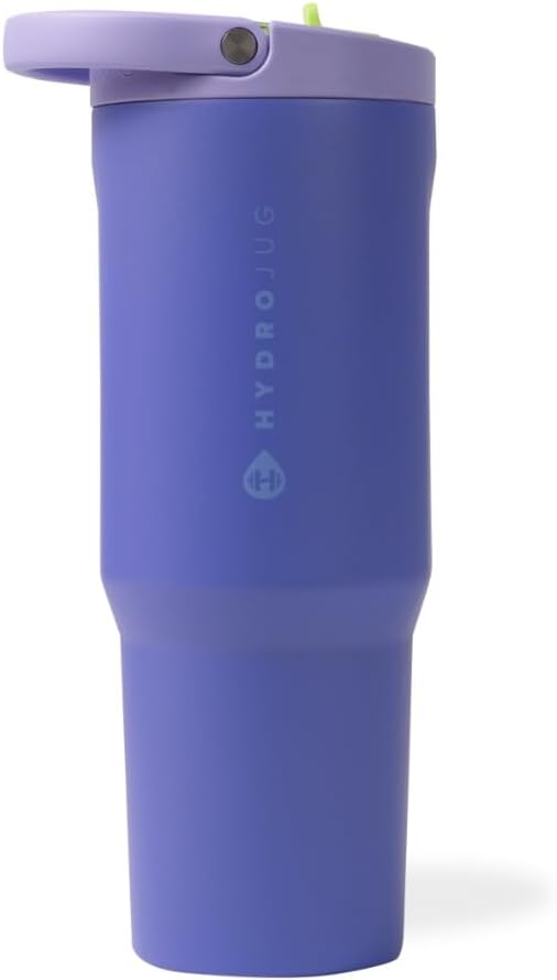 HydroJug Sport - Stainless Steel Tumbler with Straw, Vacuum Insulated, 40oz Leakproof Water Bottle, Ergonomic Design, Reusable, Dishwasher Safe, Rubber Base, Durable for Gym or Outdoors, Sage