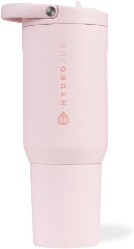 HydroJug Sport - Stainless Steel Tumbler with Straw, Vacuum Insulated, 40oz Leakproof Water Bottle, Ergonomic Design, Reusable, Dishwasher Safe, Rubber Base, Durable for Gym or Outdoors, Sage
