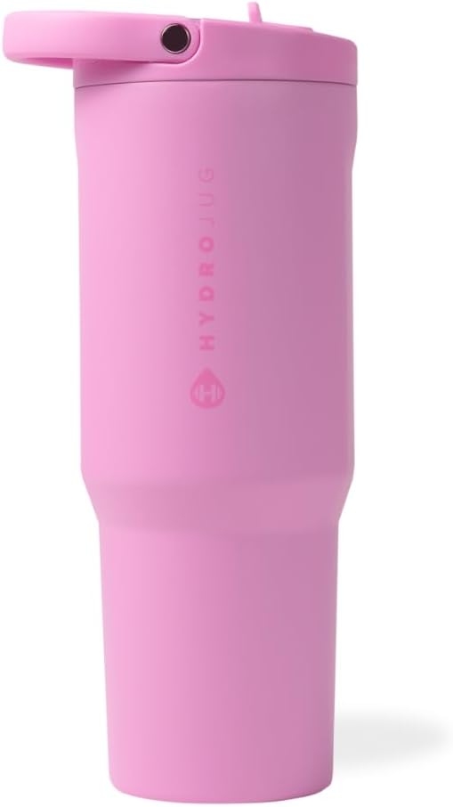 HydroJug Sport - Stainless Steel Tumbler with Straw, Vacuum Insulated, 40oz Leakproof Water Bottle, Ergonomic Design, Reusable, Dishwasher Safe, Rubber Base, Durable for Gym or Outdoors, Sage