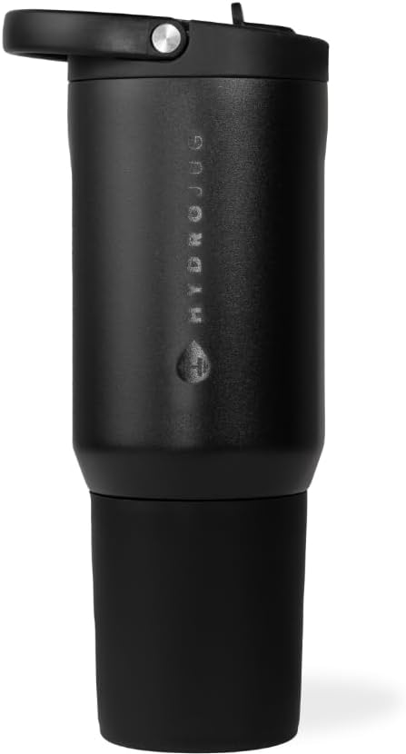 HydroJug Sport - Stainless Steel Tumbler with Straw, Vacuum Insulated, 40oz Leakproof Water Bottle, Ergonomic Design, Reusable, Dishwasher Safe, Rubber Base, Durable for Gym or Outdoors, Sage