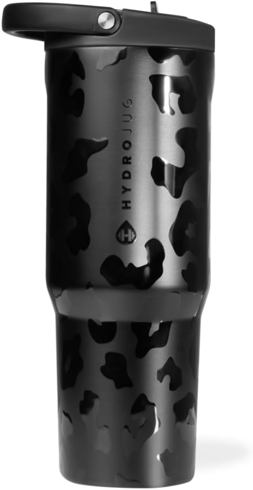 HydroJug Sport - Stainless Steel Tumbler with Straw, Vacuum Insulated, 40oz Leakproof Water Bottle, Ergonomic Design, Reusable, Dishwasher Safe, Rubber Base, Durable for Gym or Outdoors, Sage