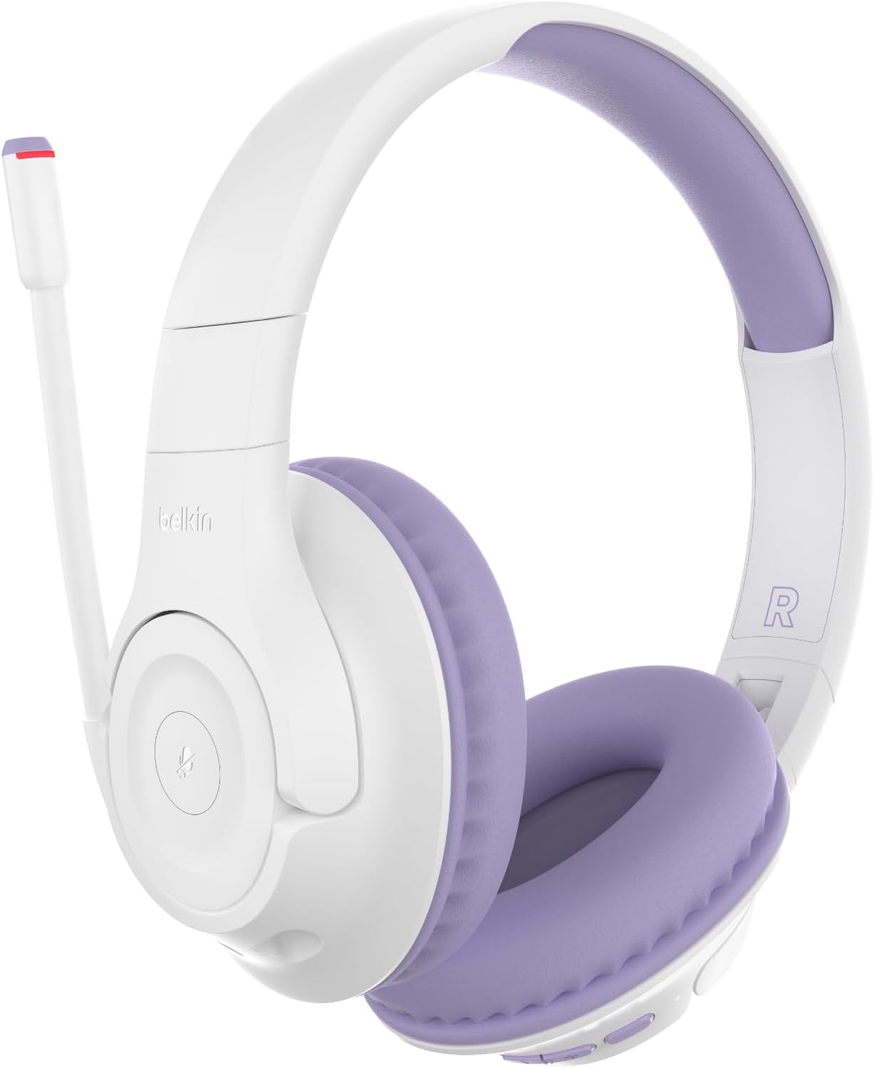 Belkin SoundForm Mini - Wireless Bluetooth Headphones for Kids with 30H Battery Life, 85dB Safe Volume Limit, Built-in Microphone - Kids On-Ear Earphones for iPhone, iPad, Fire Tablet & More - Blue