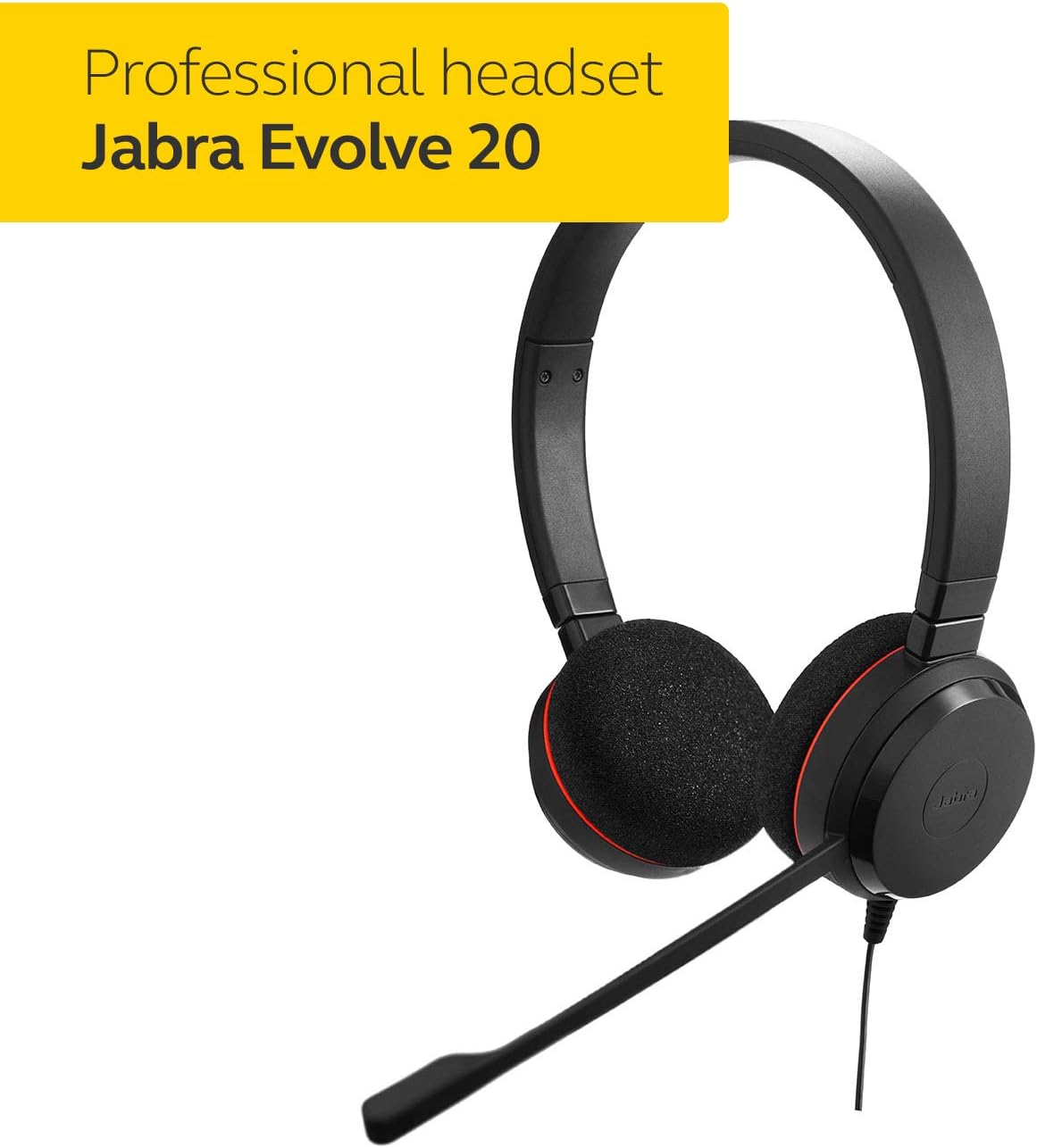 Jabra Evolve 20 Stereo UC Professional Unified Communicaton Headset