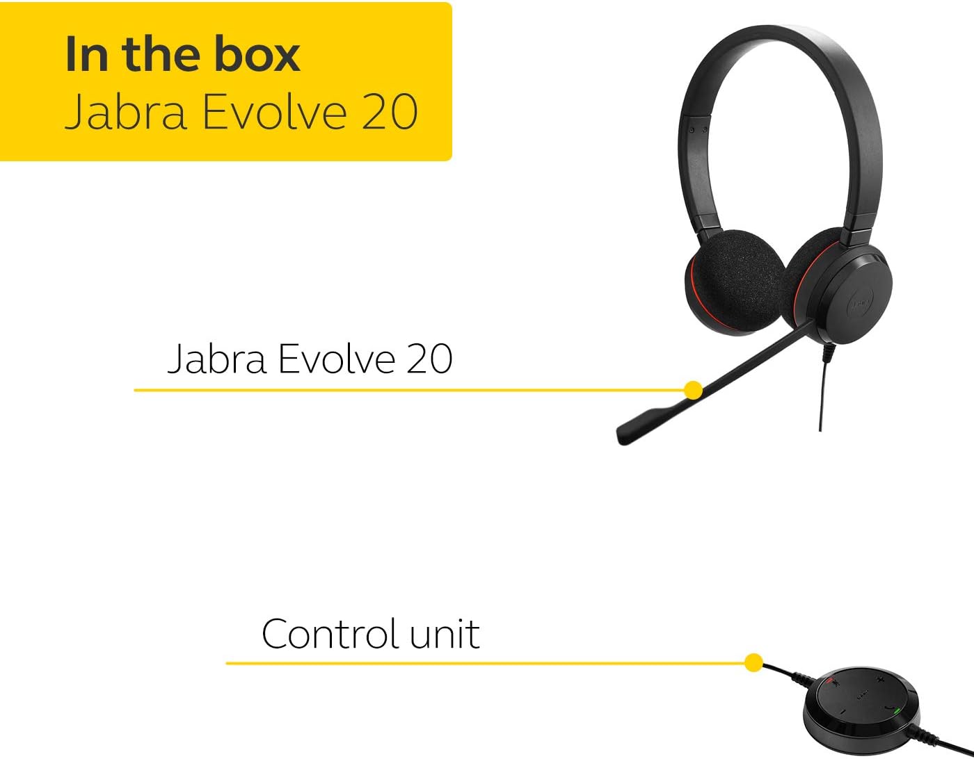 Jabra Evolve 20 Stereo UC Professional Unified Communicaton Headset