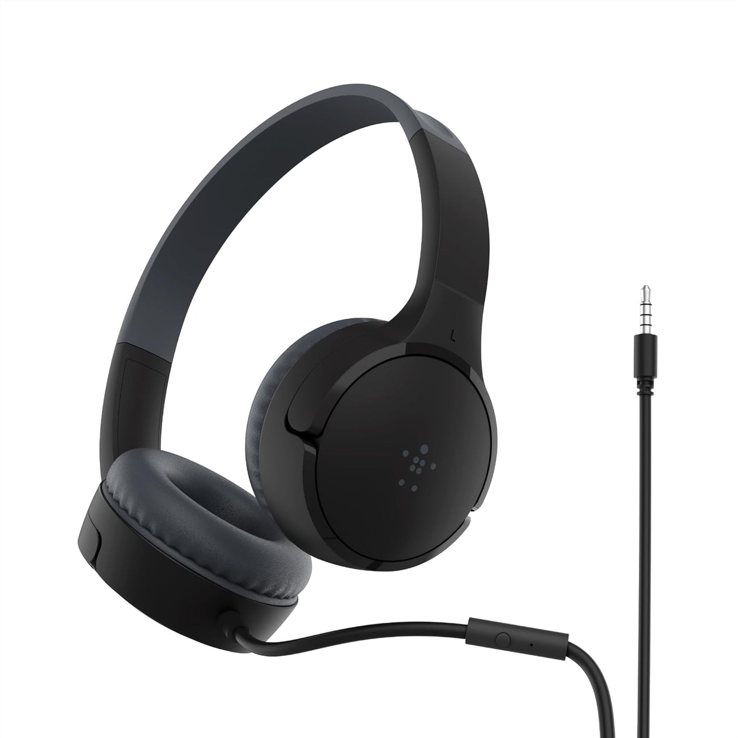 Belkin SoundForm Mini - Wireless Bluetooth Headphones for Kids with 30H Battery Life, 85dB Safe Volume Limit, Built-in Microphone - Kids On-Ear Earphones for iPhone, iPad, Fire Tablet & More - Blue