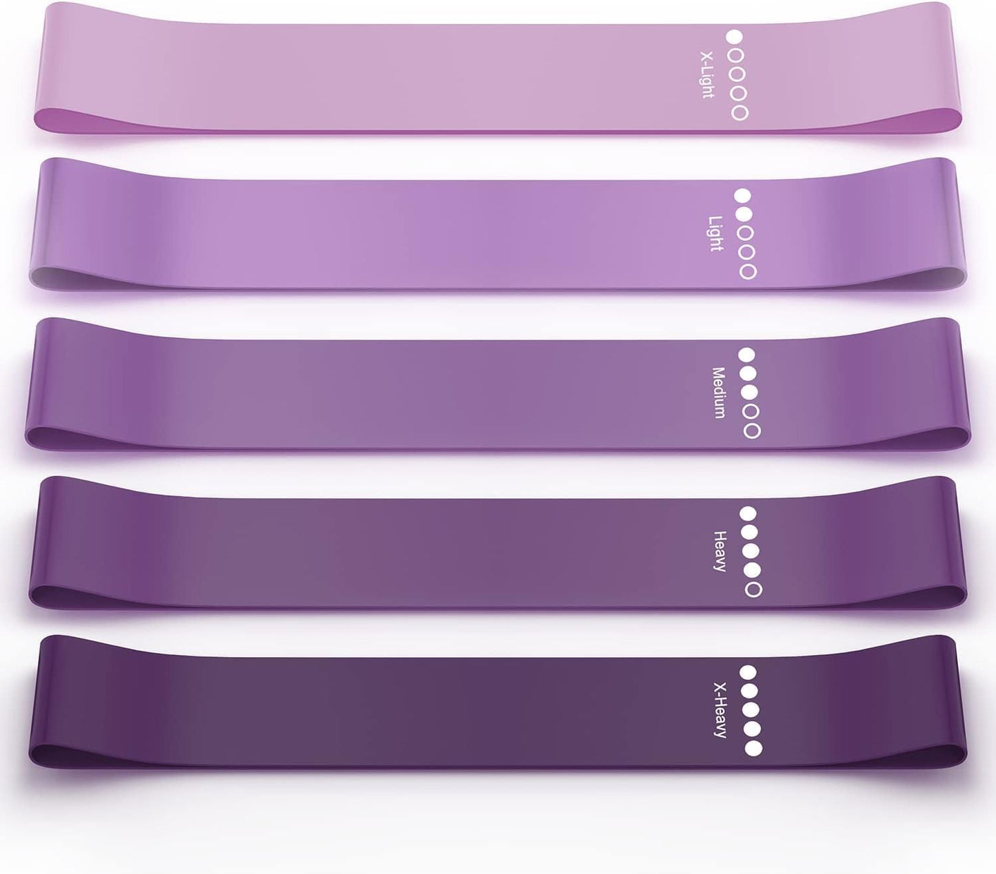 Resistance Bands for Working Out, Elastic Exercice Loop Bands for Physical Therapy, Yoga Starter Set of Stretch Bands for Booty Legs, Pilates Flexbands