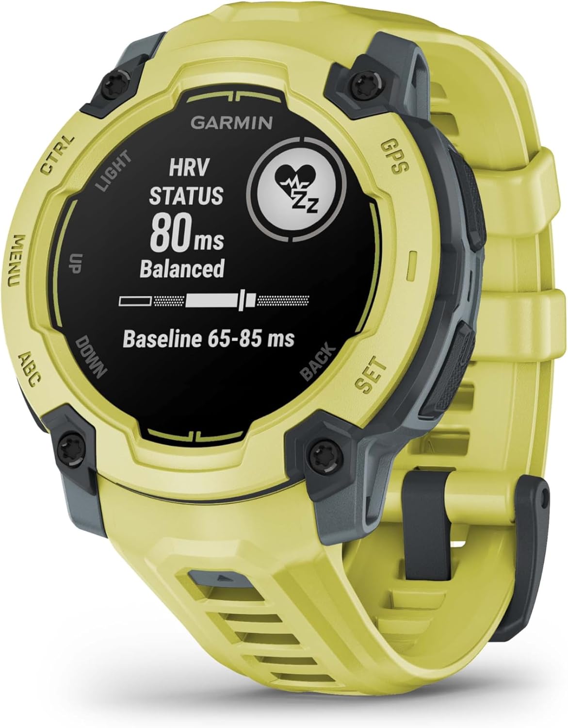 Garmin Instinct® 3 45mm, AMOLED Display, Rugged Outdoor GPS Smartwatch, Metal-Reinforced Bezel, Built-in Flashlight, Up to 18 Days of Battery Life, Black