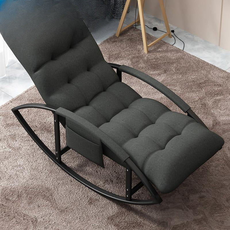 Rocking chair recliner balcony home leisure Nordic style rocking chair adult bedroom lazy sofa living room nap chair