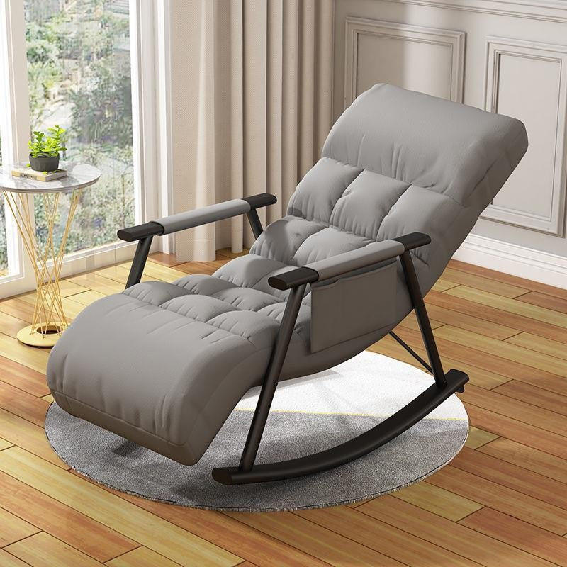 Rocking chair recliner balcony home leisure Nordic style rocking chair adult bedroom lazy sofa living room nap chair