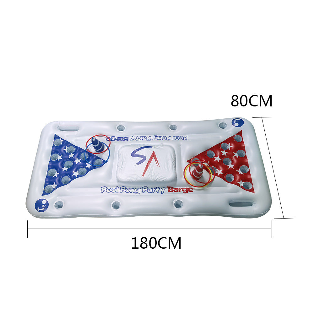 Inflatable beer table 28 cup holes floating water 22 holes 24 holes 20 holes table tennis game table entertainment ice trough spot
