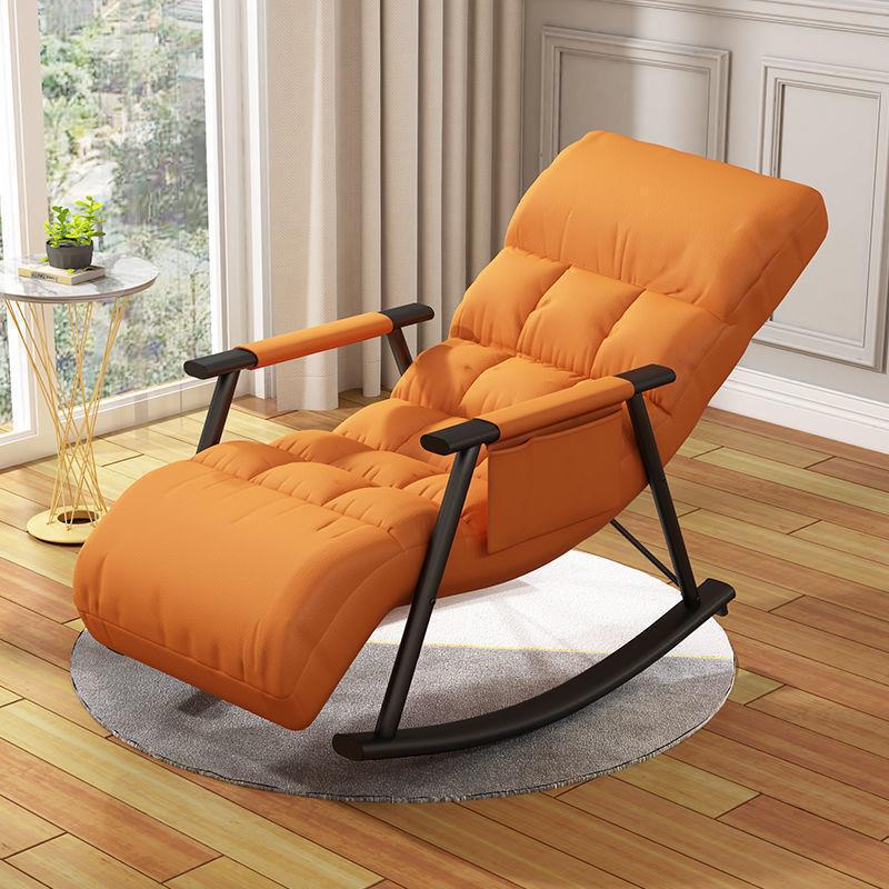 Rocking chair recliner balcony home leisure Nordic style rocking chair adult bedroom lazy sofa living room nap chair
