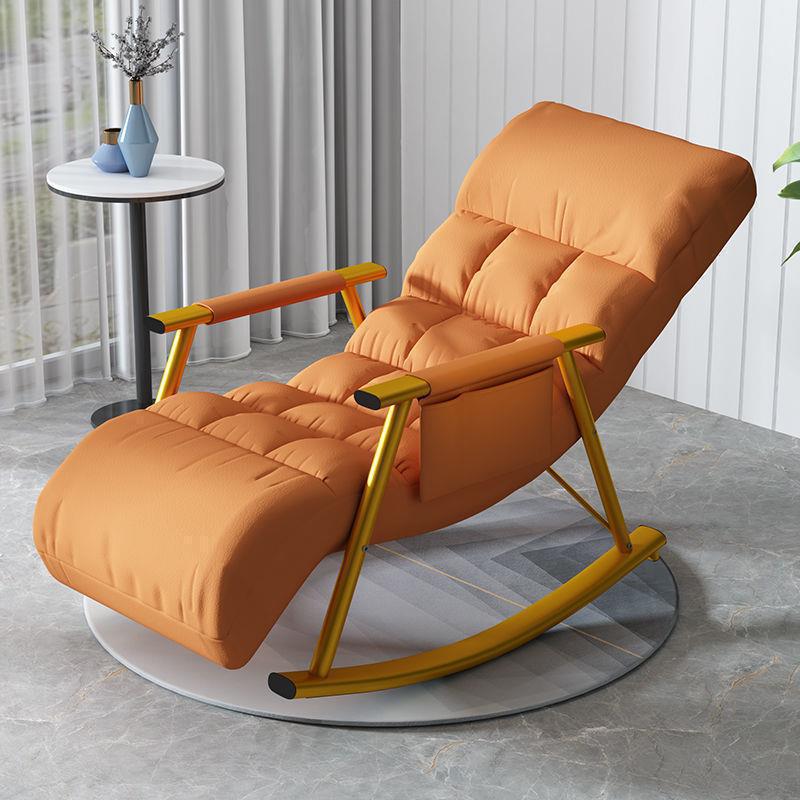 Rocking chair recliner balcony home leisure Nordic style rocking chair adult bedroom lazy sofa living room nap chair