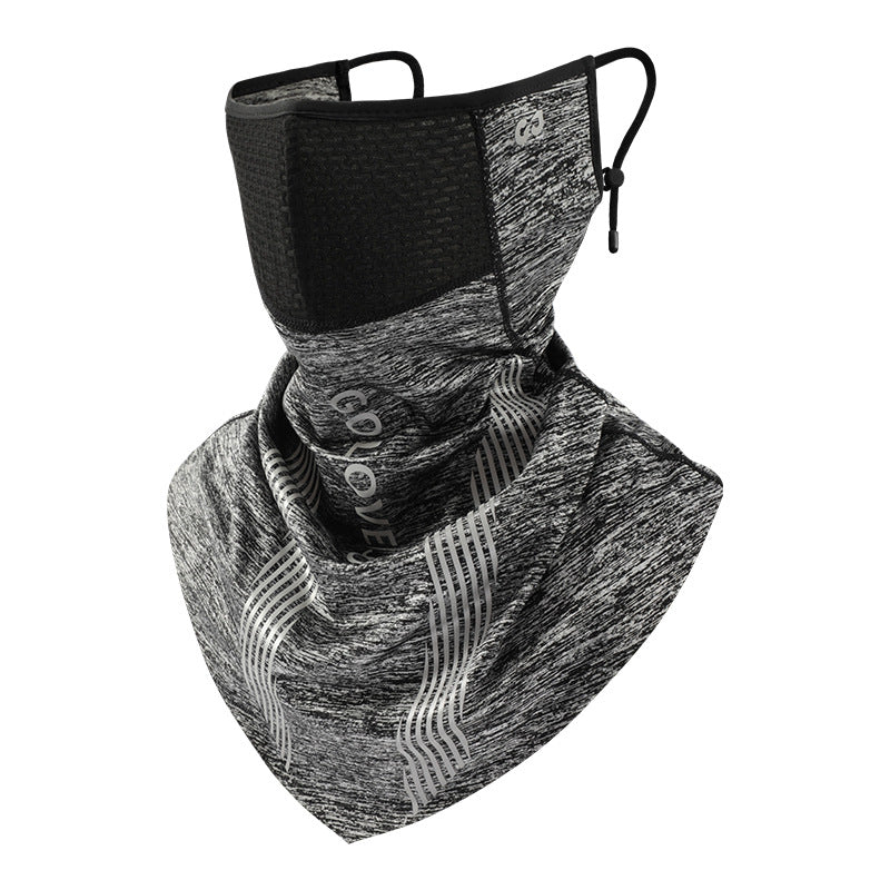 Leitch cycling mask men and women summer cold silk cool feeling sunscreen breathable mask scarf outdoor sports headgear face towel