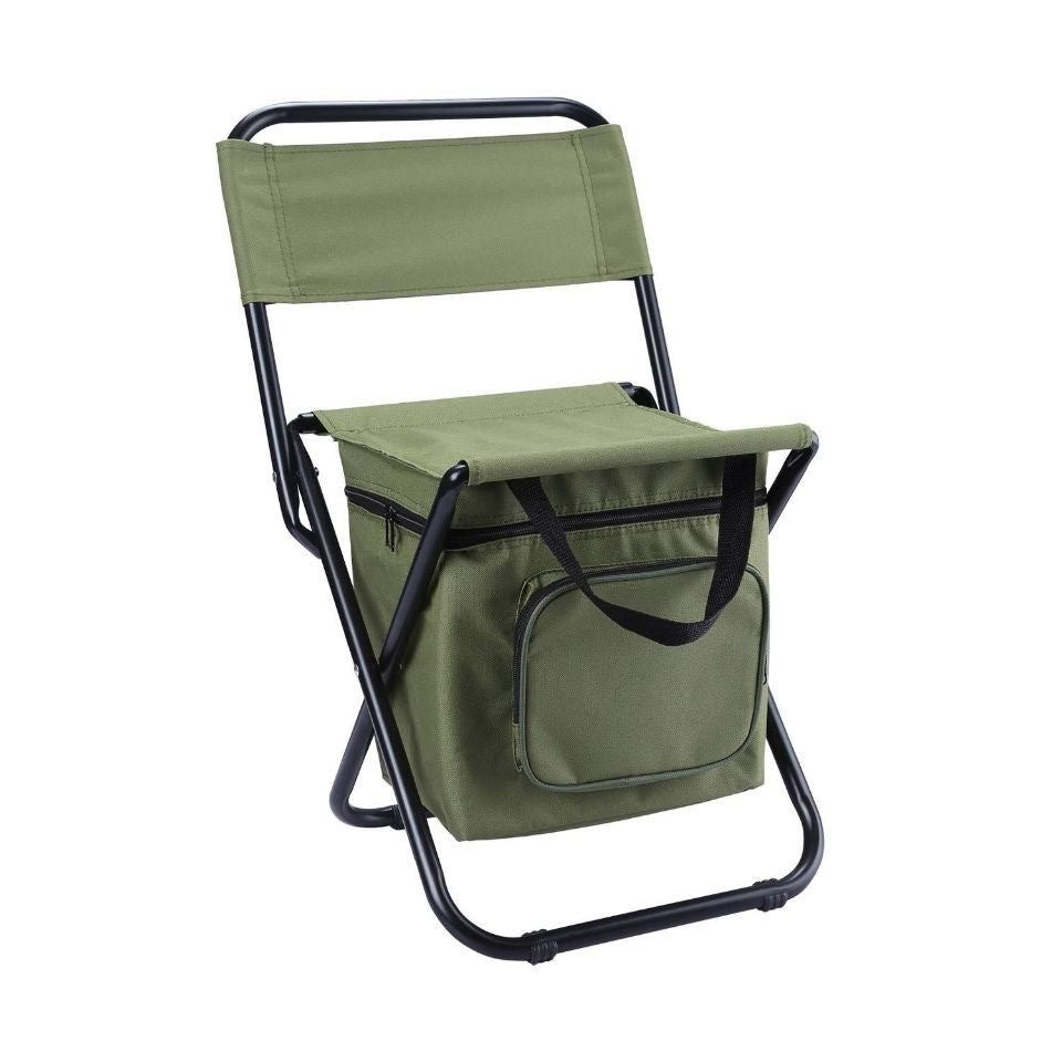 Portable outdoor folding chair three-in-one leisure chair outdoor camouflage pony camping fishing ice bag chair