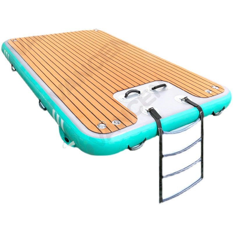 Outdoor water leisure inflatable floating row anti-skid mat yacht docking pontoon bridge marina platform floating bed floating platform free of construction