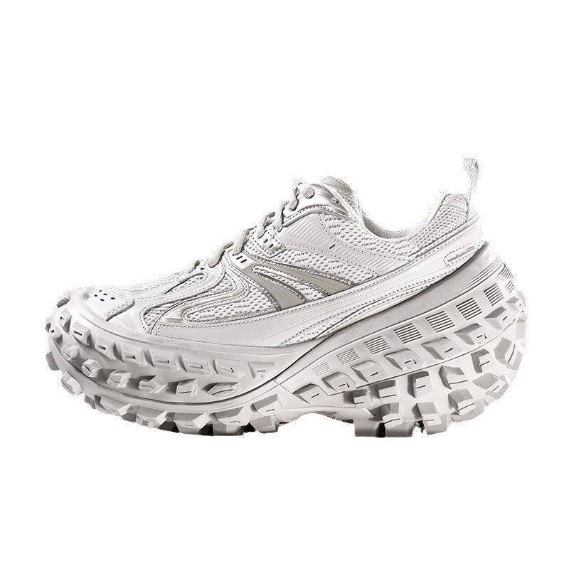 Increase tire shoes men's and women's 2024 new ins trend durian sole tank shoes Internet celebrity increase dad shoes women