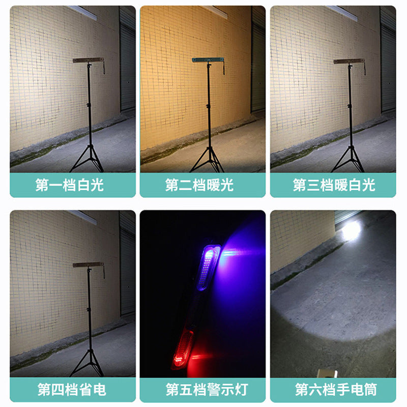 USB charging camping light stall night market light tube outdoor long battery life waterproof tent light led emergency light