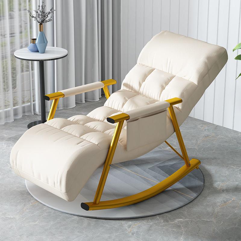 Rocking chair recliner balcony home leisure Nordic style rocking chair adult bedroom lazy sofa living room nap chair