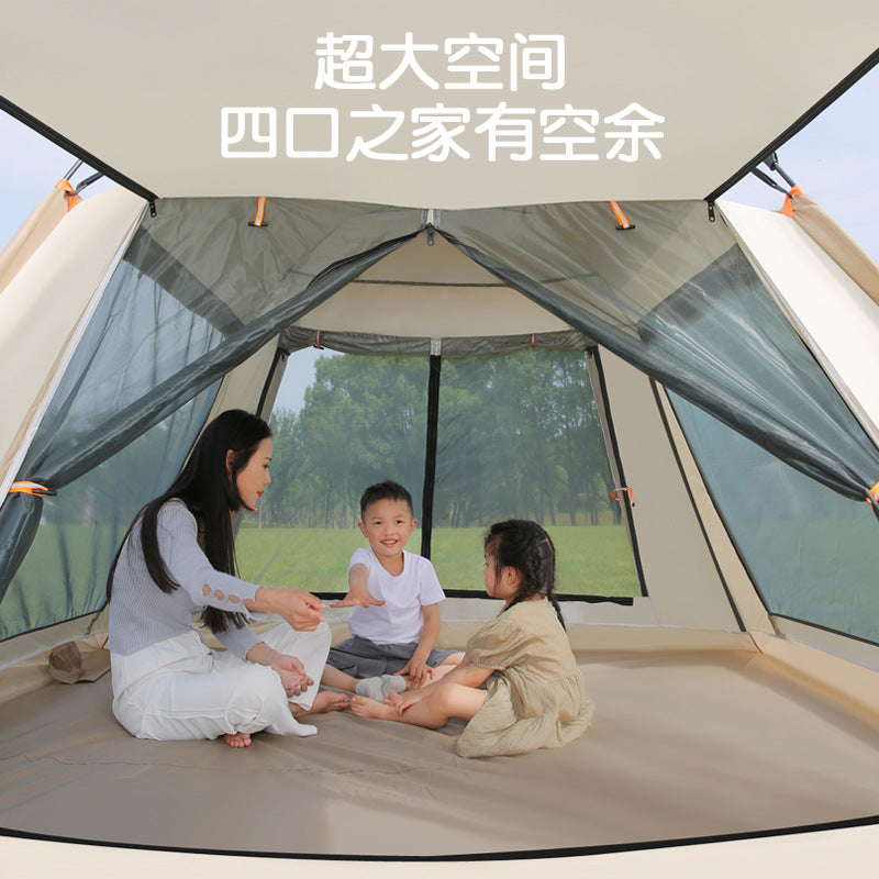 Tent Outdoor Automatic Thickened Quick Open Windproof Rainstorm Park Outdoor Camping Portable Foldable Tent Sunscreen