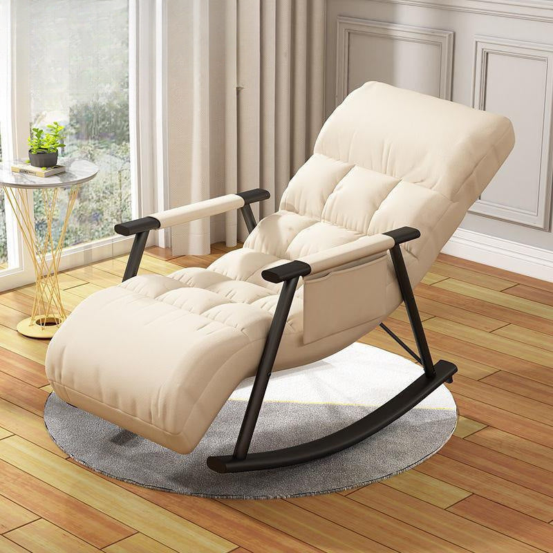 Rocking chair recliner balcony home leisure Nordic style rocking chair adult bedroom lazy sofa living room nap chair