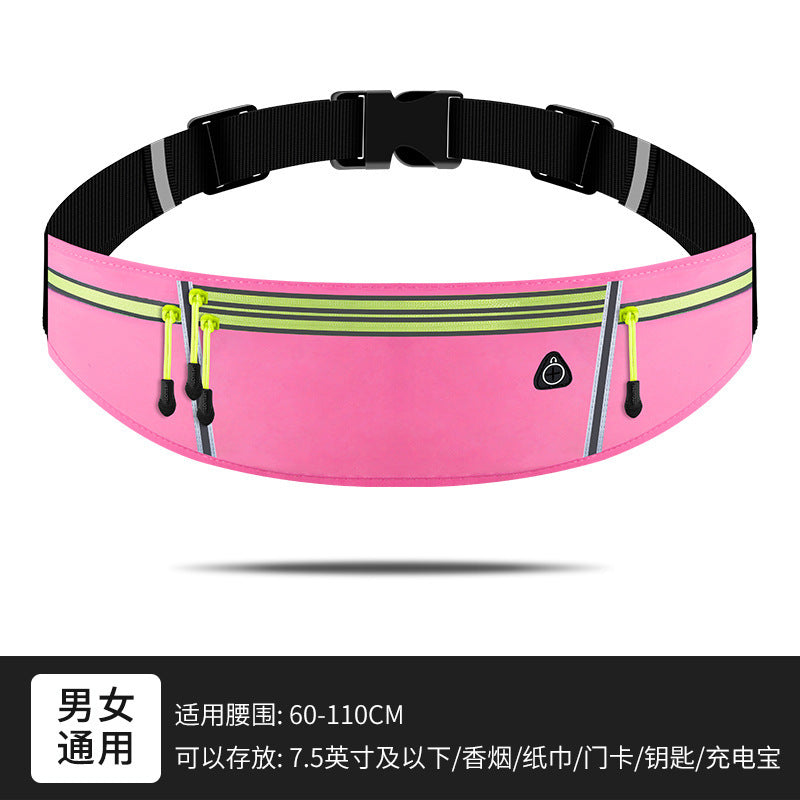 Sports fanny pack Men's running equipment Mobile phone fanny pack Ultra-thin multi-functional kettle belt Women's outdoor waterproof fitness bag
