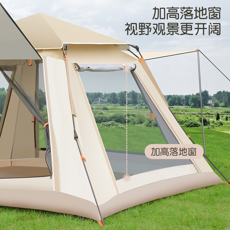 Tent Outdoor Automatic Thickened Quick Open Windproof Rainstorm Park Outdoor Camping Portable Foldable Tent Sunscreen