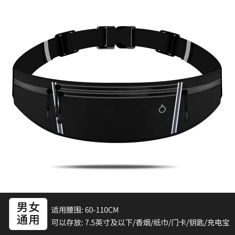 Sports fanny pack Men's running equipment Mobile phone fanny pack Ultra-thin multi-functional kettle belt Women's outdoor waterproof fitness bag