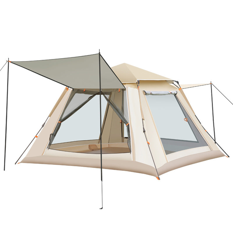 Tent Outdoor Automatic Thickened Quick Open Windproof Rainstorm Park Outdoor Camping Portable Foldable Tent Sunscreen