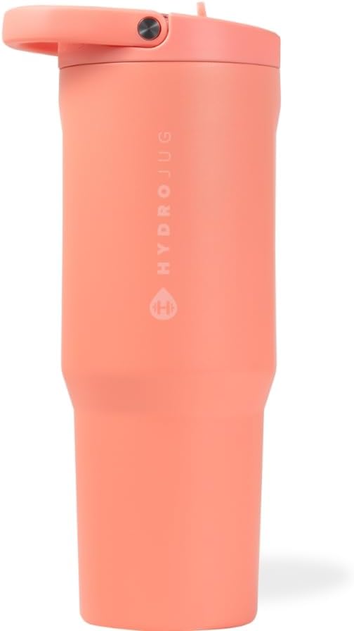 HydroJug Sport - Stainless Steel Tumbler with Straw, Vacuum Insulated, 40oz Leakproof Water Bottle, Ergonomic Design, Reusable, Dishwasher Safe, Rubber Base, Durable for Gym or Outdoors, Sage