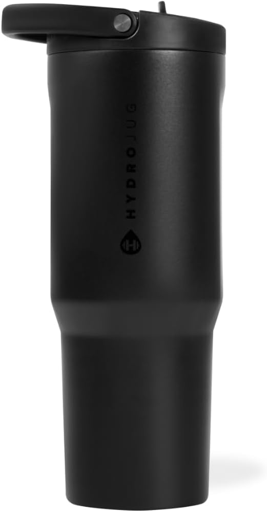 HydroJug Sport - Stainless Steel Tumbler with Straw, Vacuum Insulated, 40oz Leakproof Water Bottle, Ergonomic Design, Reusable, Dishwasher Safe, Rubber Base, Durable for Gym or Outdoors, Sage