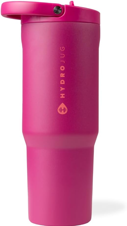 HydroJug Sport - Stainless Steel Tumbler with Straw, Vacuum Insulated, 40oz Leakproof Water Bottle, Ergonomic Design, Reusable, Dishwasher Safe, Rubber Base, Durable for Gym or Outdoors, Sage