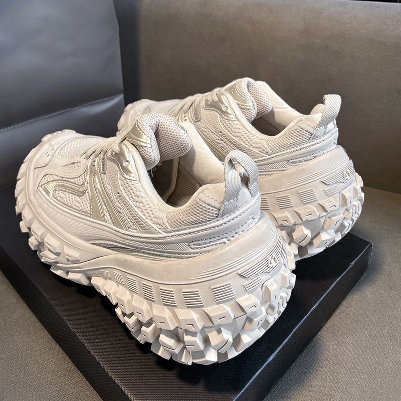 Increase tire shoes men's and women's 2024 new ins trend durian sole tank shoes Internet celebrity increase dad shoes women